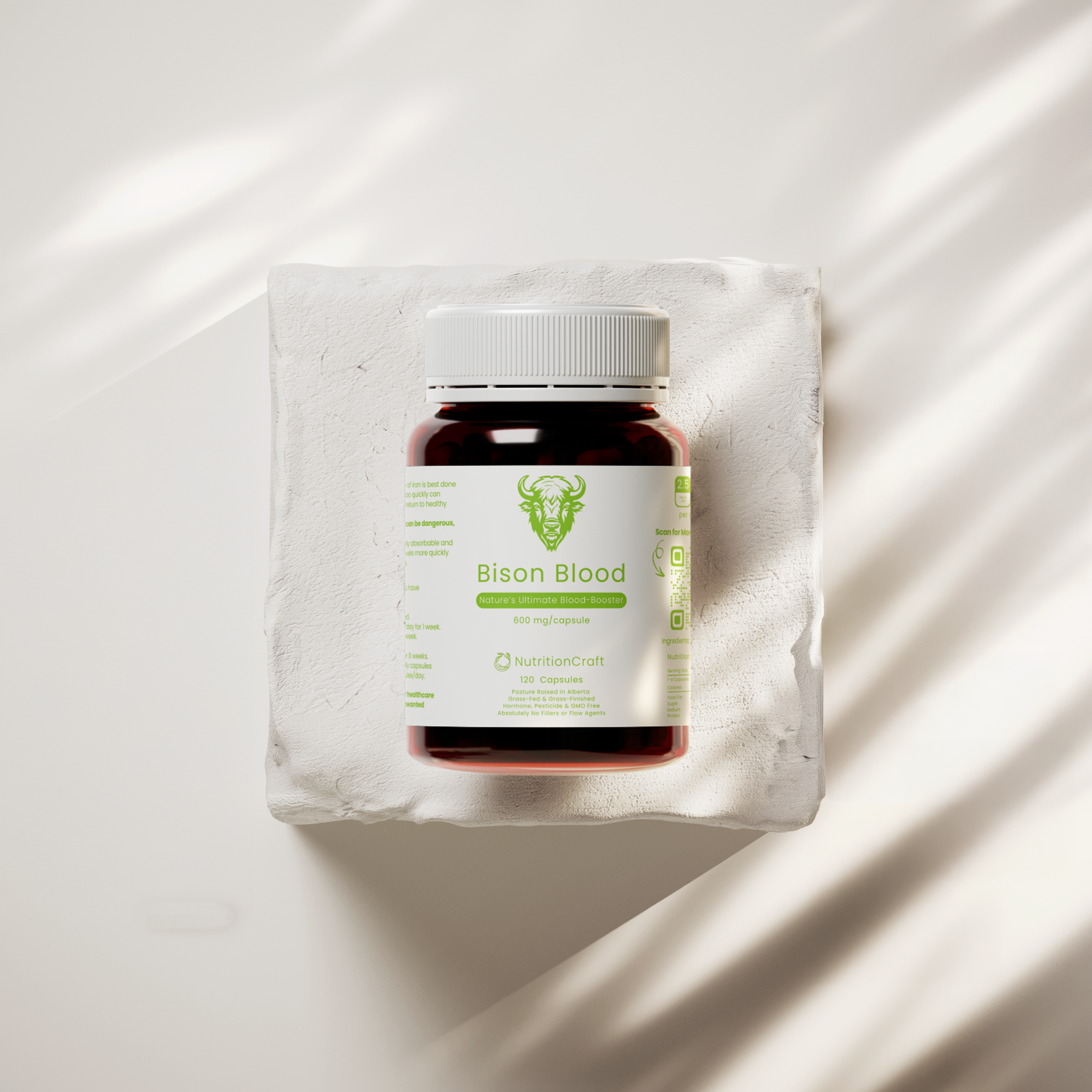 Grass-Finished Bison Blood Capsule